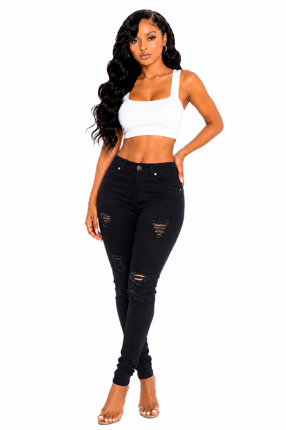 Distress Skinny Jeans